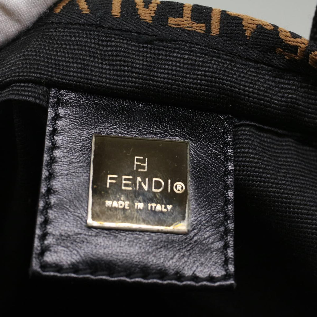 FENDI Hand Bag Nylon Black yk8325