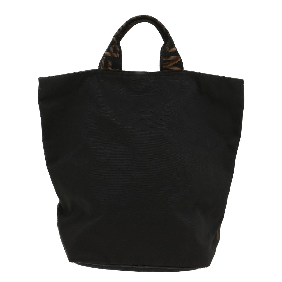 FENDI Hand Bag Nylon Black yk8325