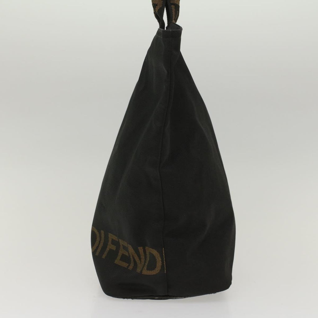 FENDI Hand Bag Nylon Black yk8325