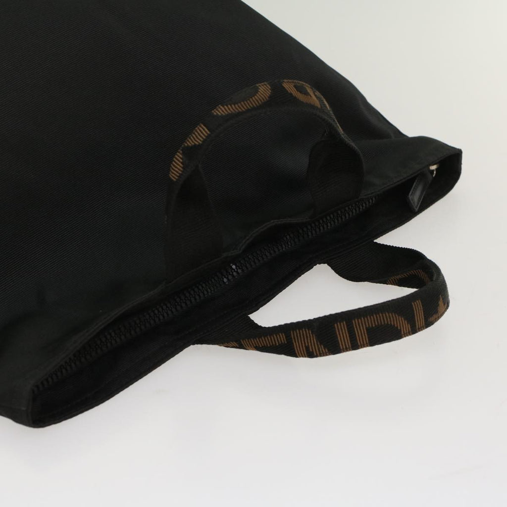 FENDI Hand Bag Nylon Black yk8325