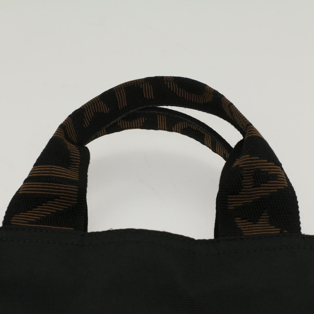 FENDI Hand Bag Nylon Black yk8325