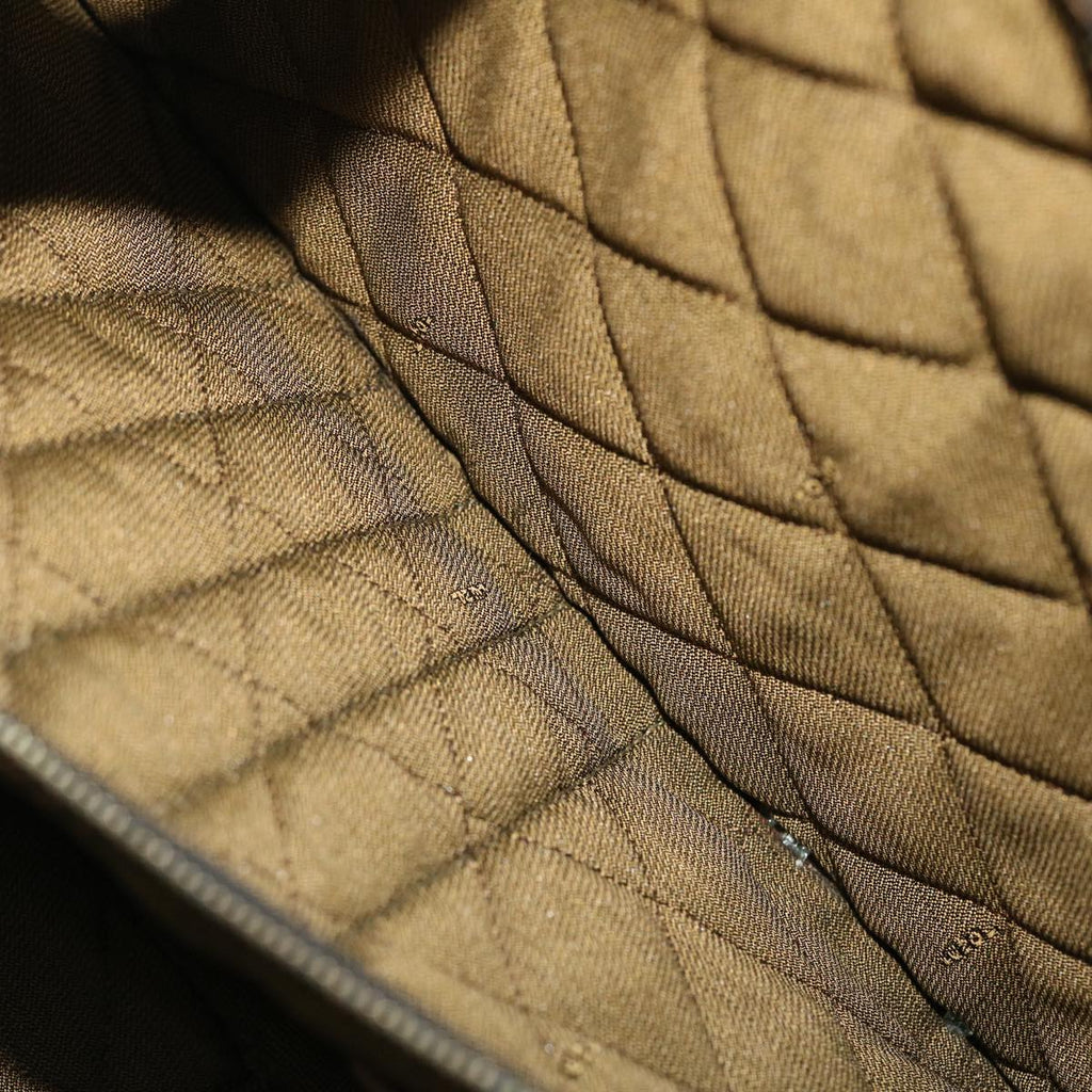 FENDI Zucca Canvas Hand Bag Black Brown yk8377B