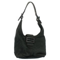 FENDI Mamma Baguette Shoulder Bag Cotton Gray 2354 26686 099 yk8388B