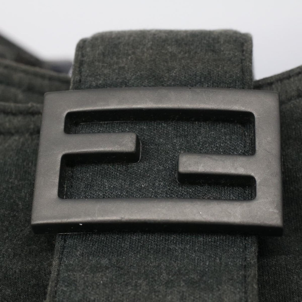 FENDI Mamma Baguette Shoulder Bag Cotton Gray 2354 26686 099 yk8388B
