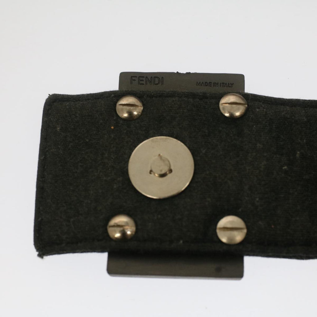FENDI Mamma Baguette Shoulder Bag Cotton Gray 2354 26686 099 yk8388B