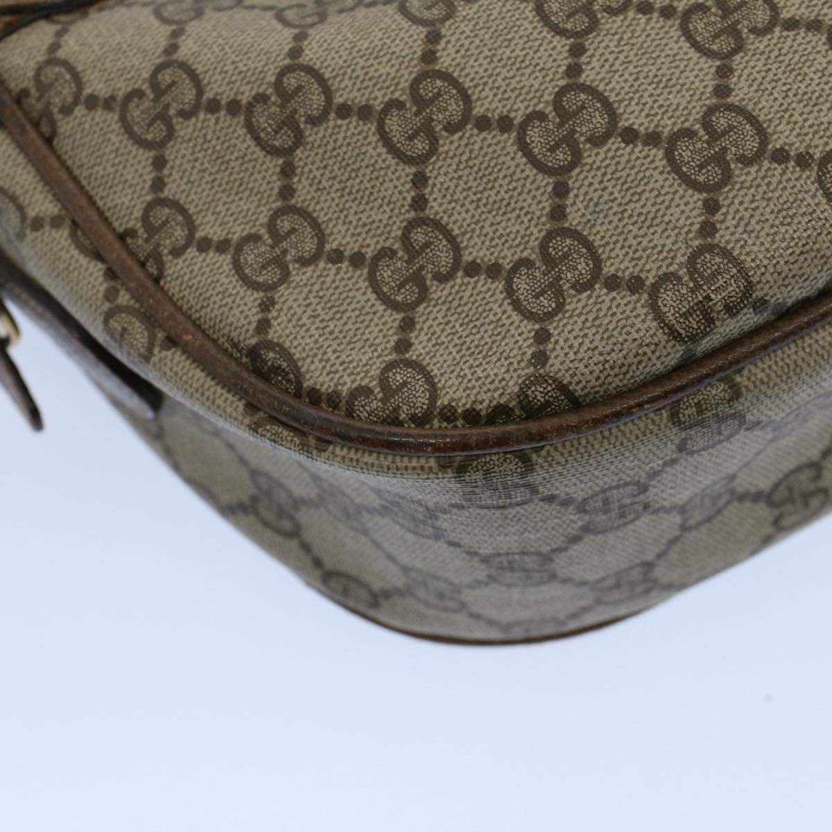 GUCCI GG Canvas Web Sherry Line Shoulder Bag Beige Green Red yk8510