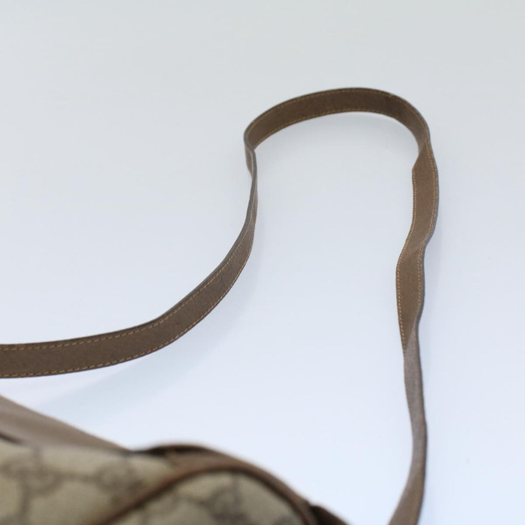 GUCCI GG Canvas Web Sherry Line Shoulder Bag Beige Green Red yk8510