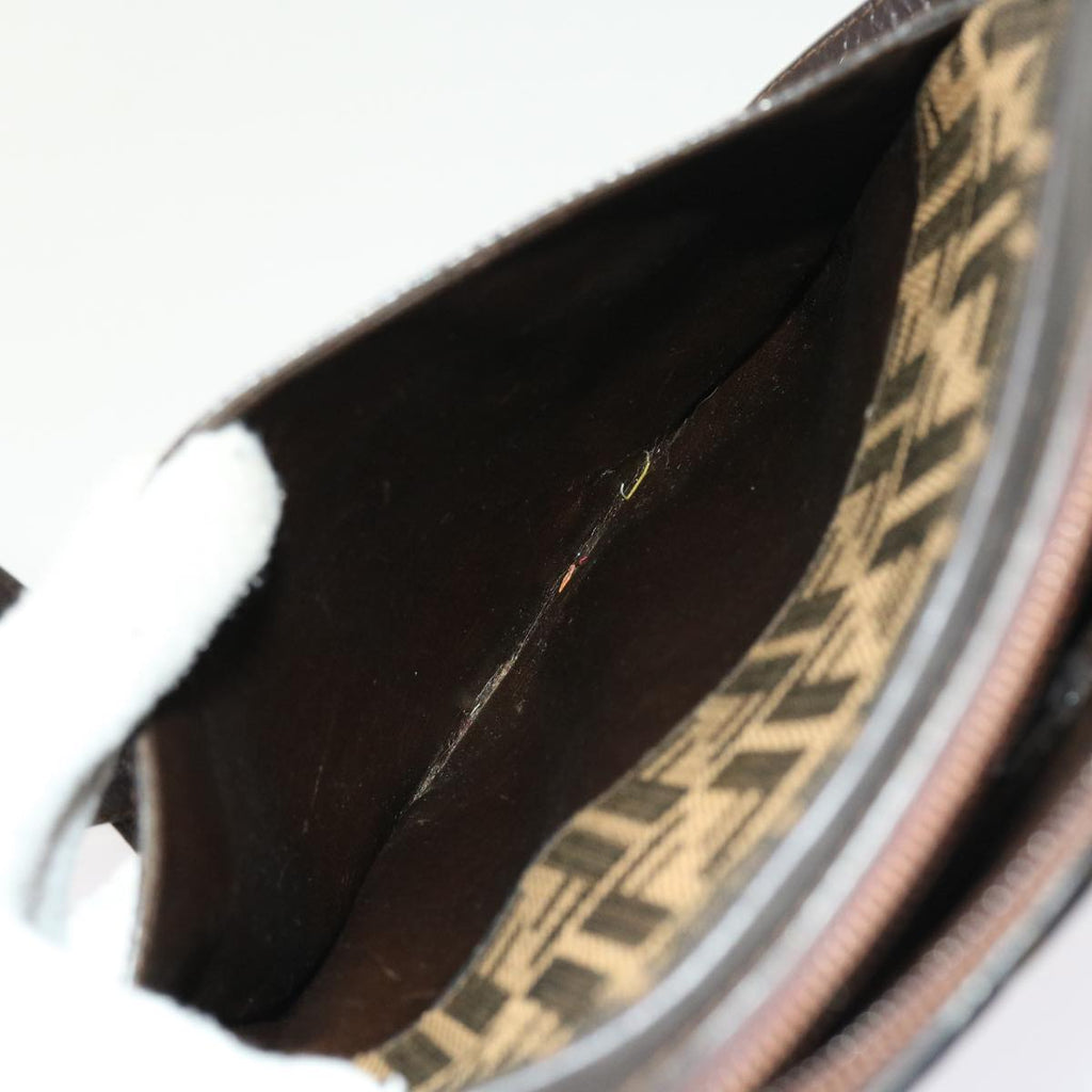 FENDI Zucca Canvas Shoulder Bag Vintage Brown yk8520