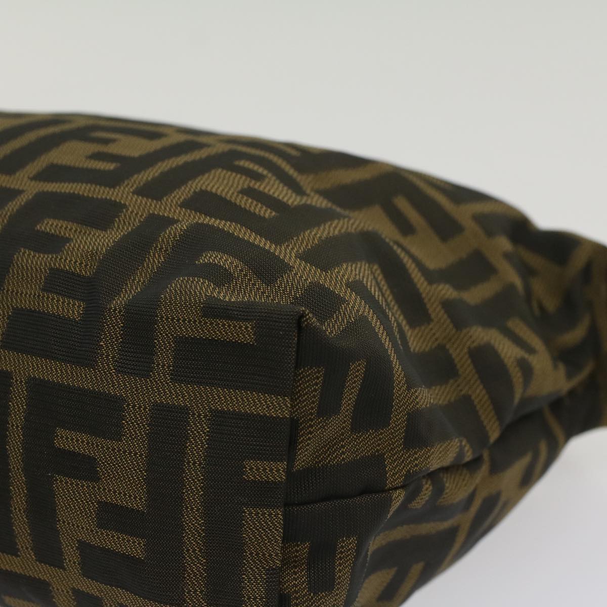 FENDI Zucca Canvas Pouch Black Brown yk8572