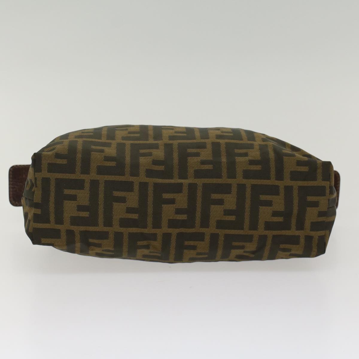 FENDI Zucca Canvas Pouch Black Brown yk8572