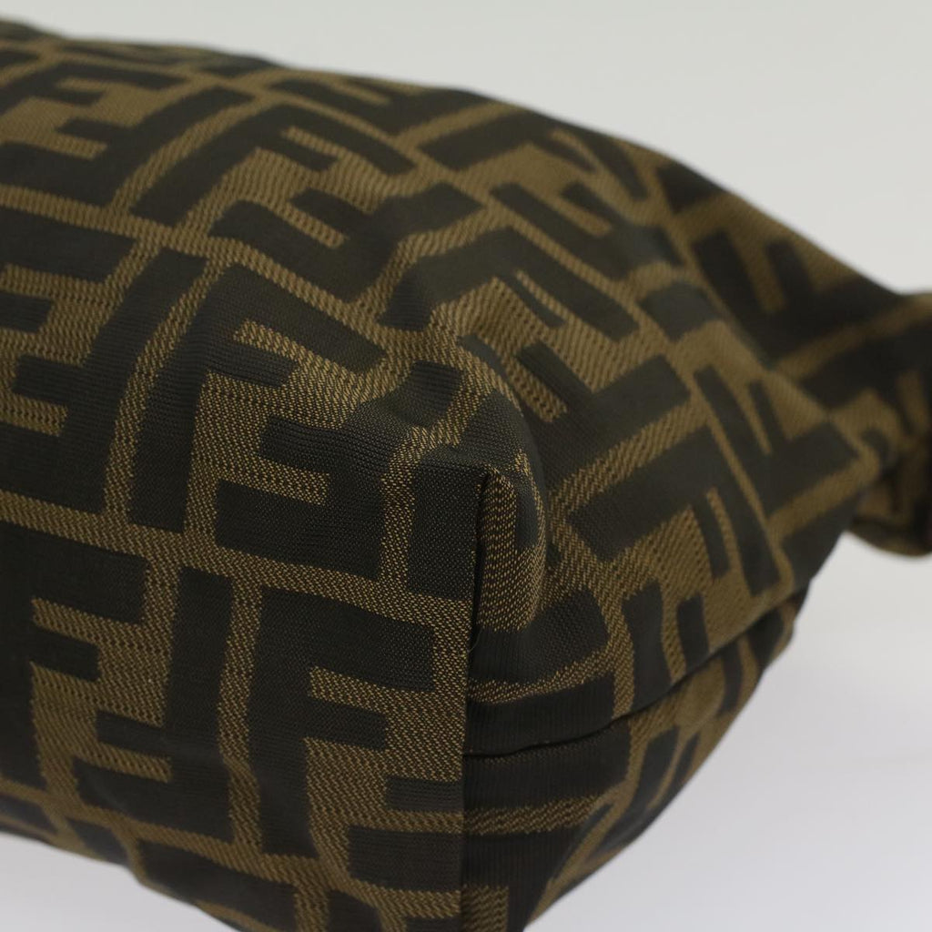 FENDI Zucca Canvas Pouch Black Brown yk8572