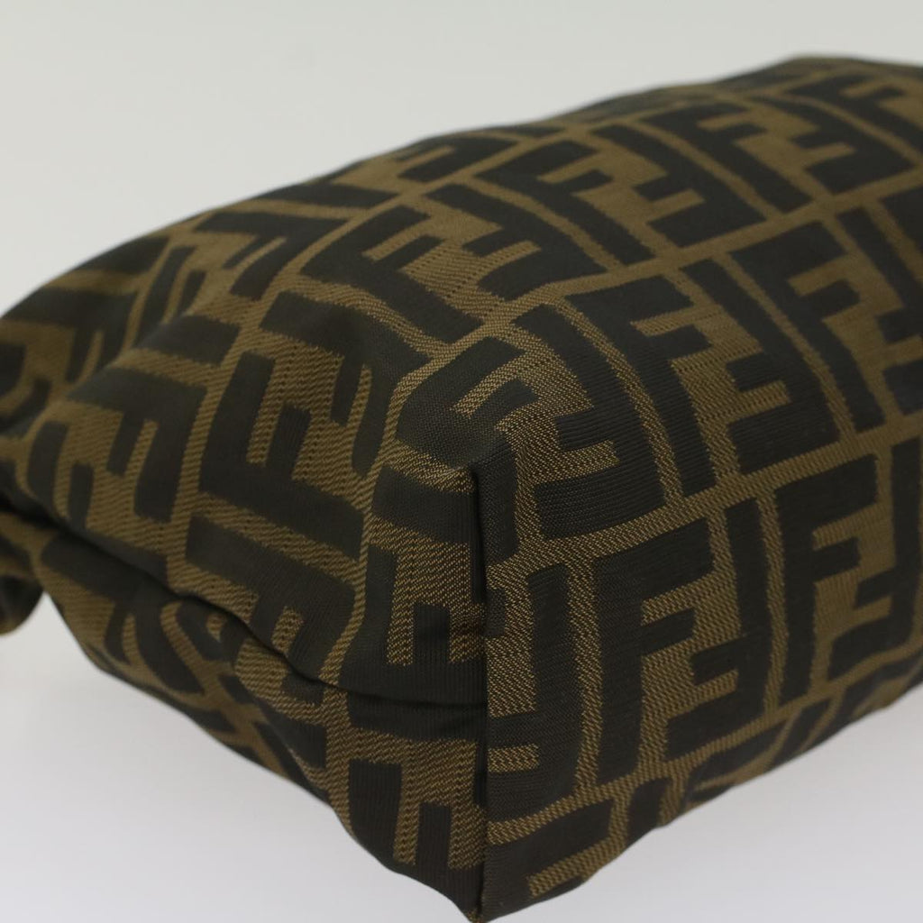 FENDI Zucca Canvas Pouch Black Brown yk8572
