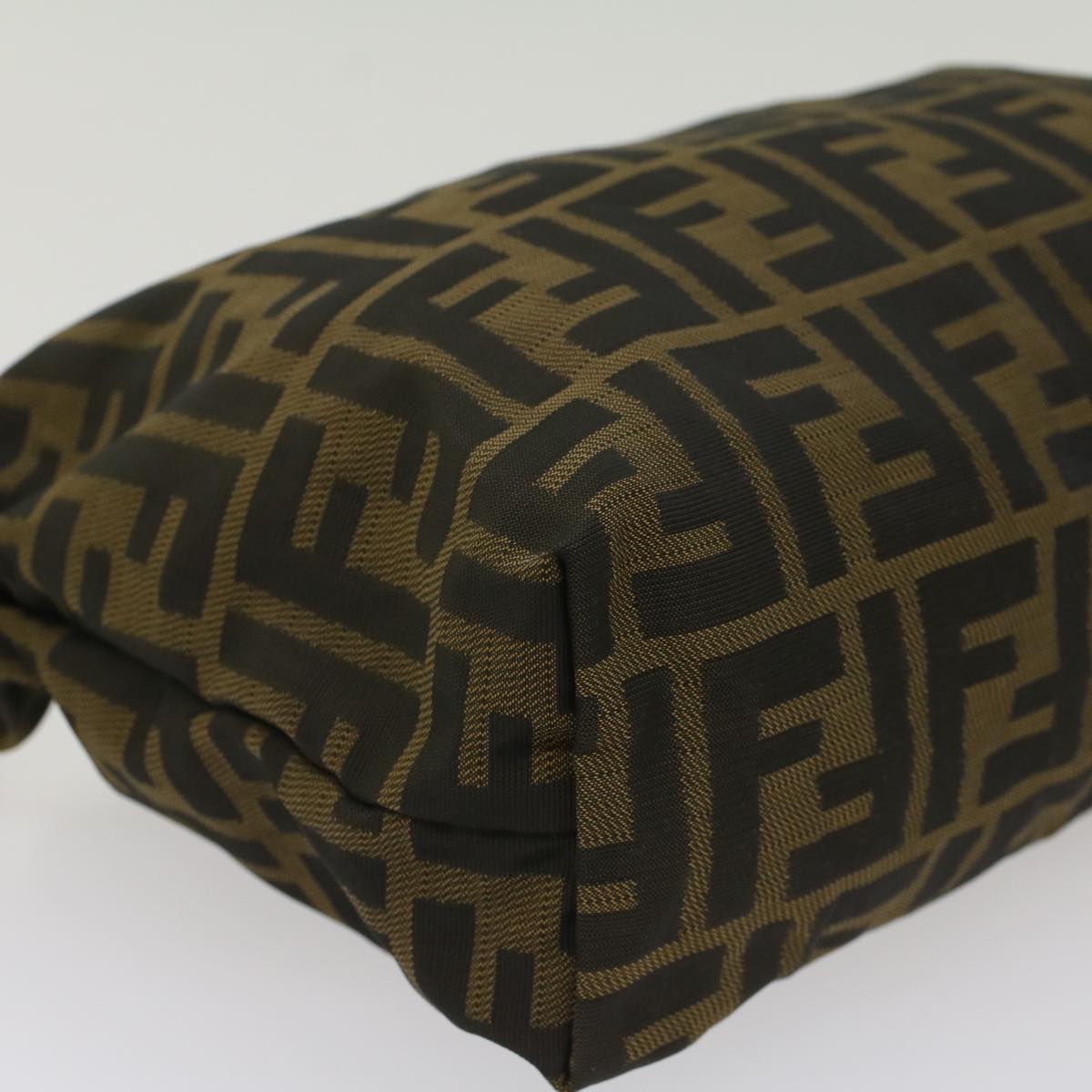 FENDI Zucca Canvas Pouch Black Brown yk8572