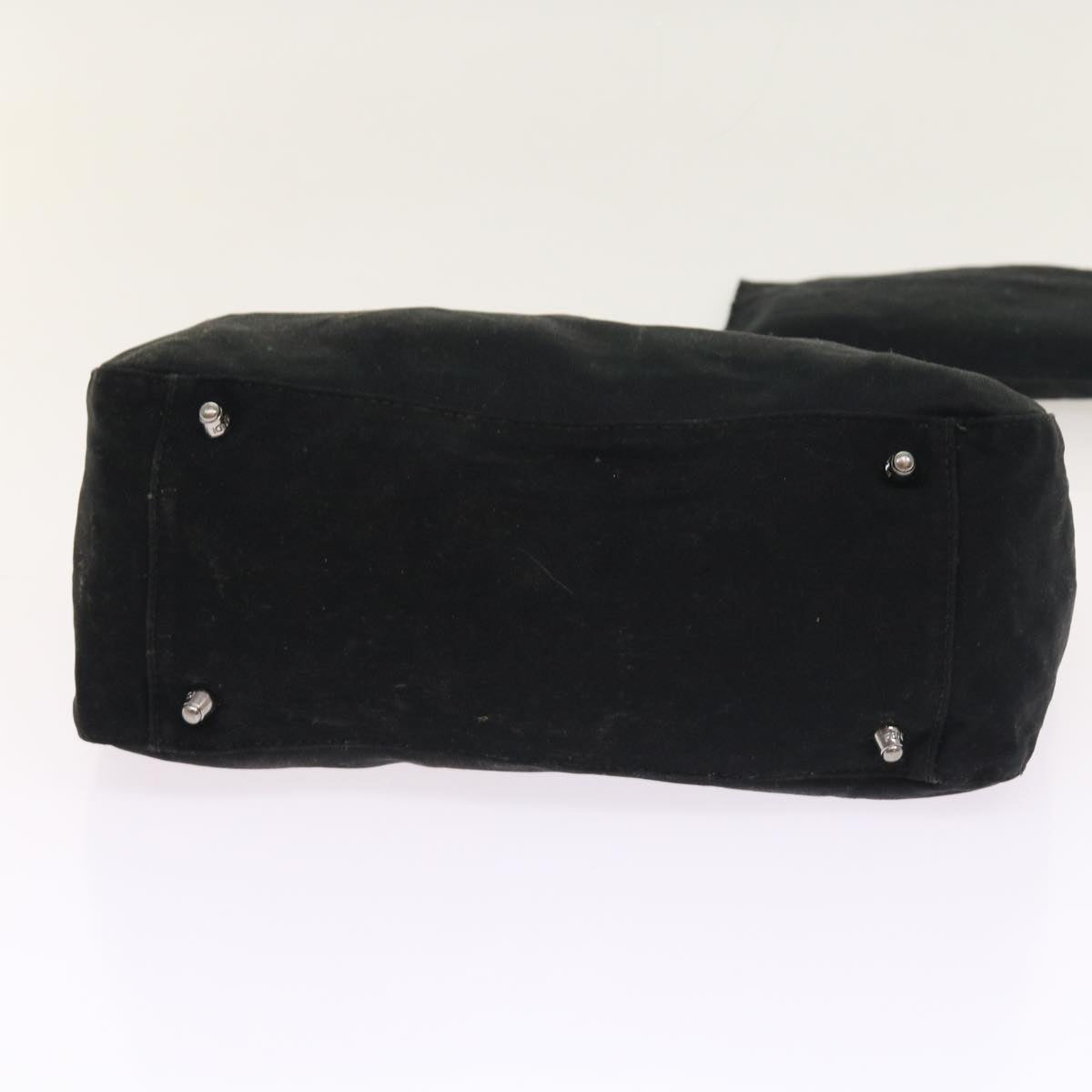 FENDI Hand Bag Nylon Black yk8577