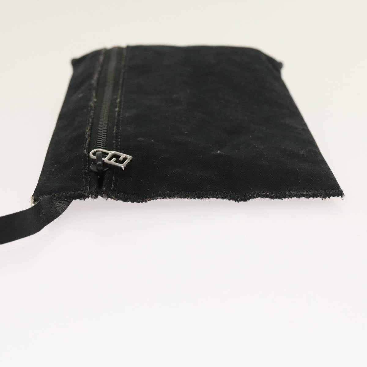 FENDI Hand Bag Nylon Black yk8577