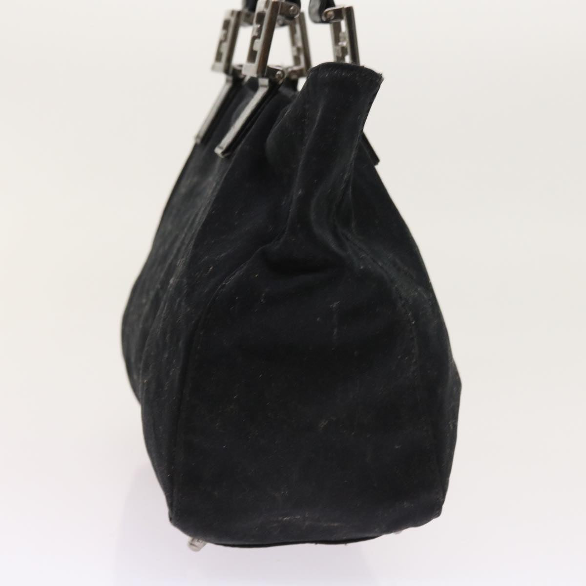 FENDI Hand Bag Nylon Black yk8577