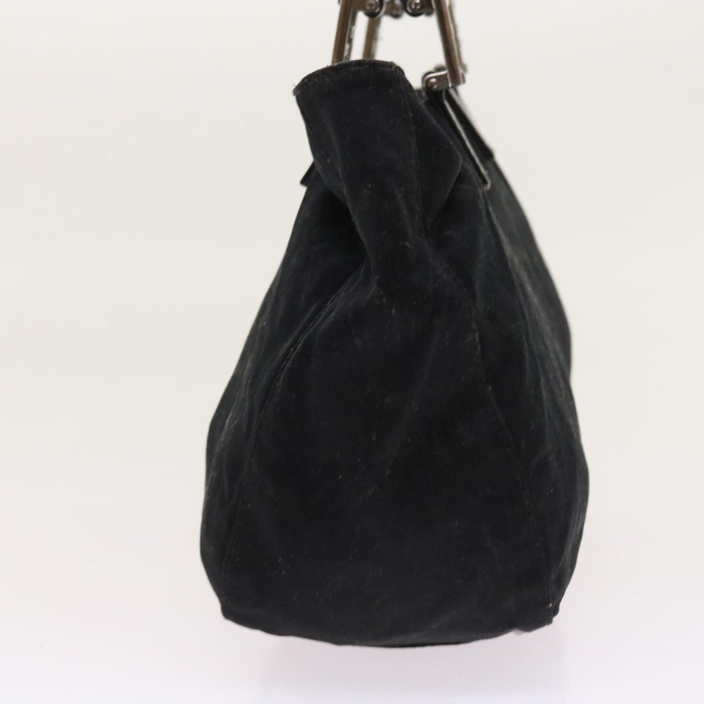 FENDI Hand Bag Nylon Black yk8577