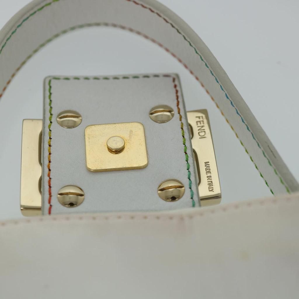 FENDI Zucca Canvas Embroidery Mamma Baguette Bag 2way Multicolor yk8631A