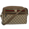GUCCI GG Canvas Web Sherry Line Shoulder Bag Beige Red 56 02 088 yk8641