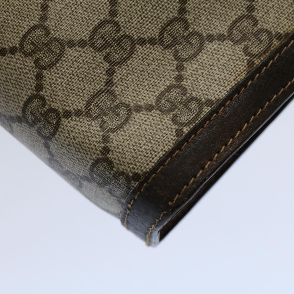 GUCCI GG Canvas Web Sherry Line Clutch Bag Beige Red 41 014 3087 25 yk8666