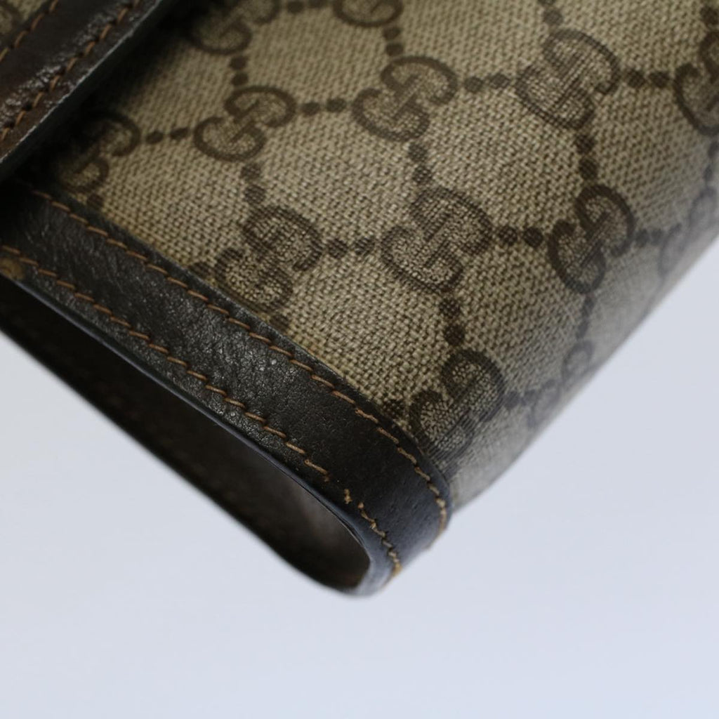 GUCCI GG Canvas Web Sherry Line Clutch Bag Beige Red 41 014 3087 25 yk8666