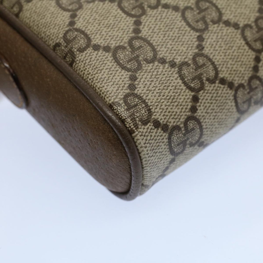 GUCCI GG Canvas Web Sherry Line Shoulder Bag Beige Red 116 02 055 yk8699