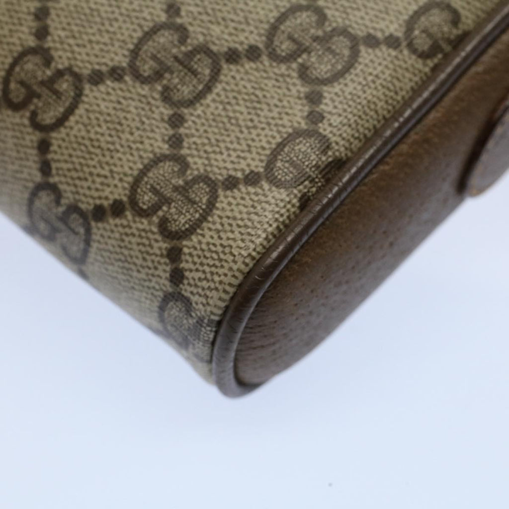 GUCCI GG Canvas Web Sherry Line Shoulder Bag Beige Red 116 02 055 yk8699