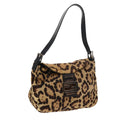 FENDI Leopard Mamma Baguette Shoulder Bag Harako leather Brown yk8707