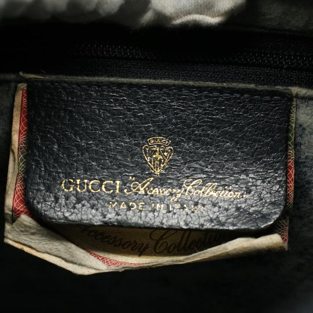 GUCCI GG Canvas Sherry Line Shoulder Bag Gray Red Navy 89 02 032 yk8710
