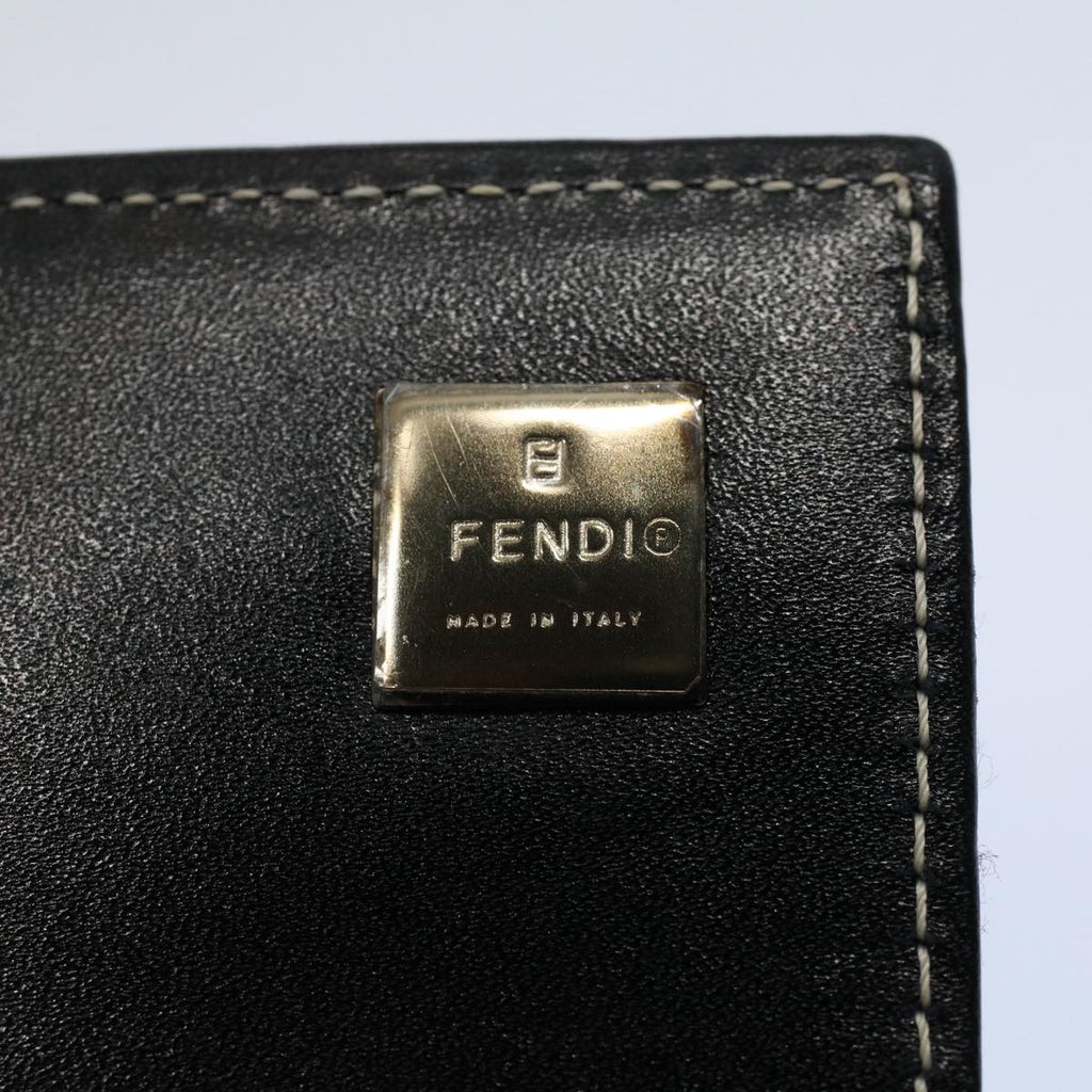 FENDI Zucchino Canvas Wallet Navy yk8715