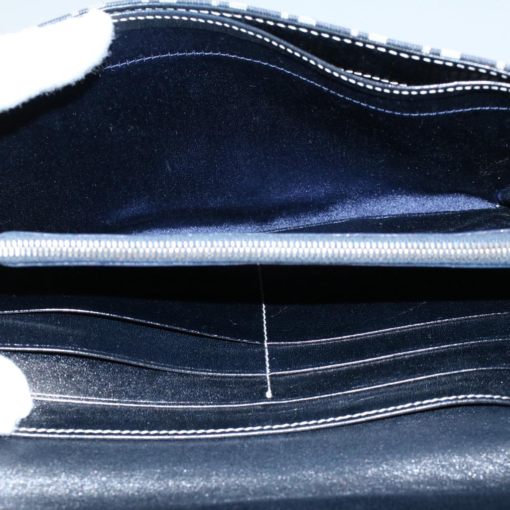 FENDI Zucchino Canvas Wallet Navy yk8715