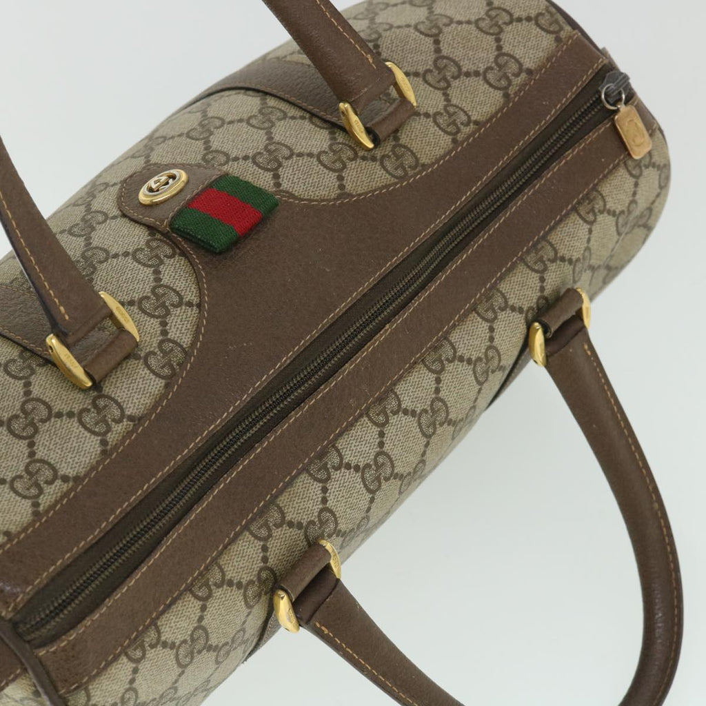 GUCCI GG Canvas Web Sherry Line Boston Bag Beige Red Green 40 02 007 yk8731