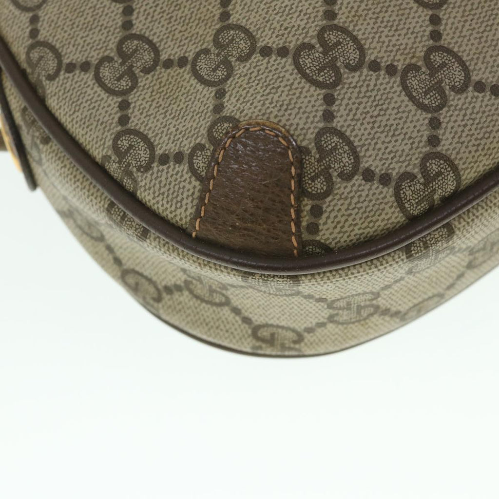 GUCCI GG Supreme Web Sherry Line Shoulder Bag Beige Red 156 02 066 yk8787