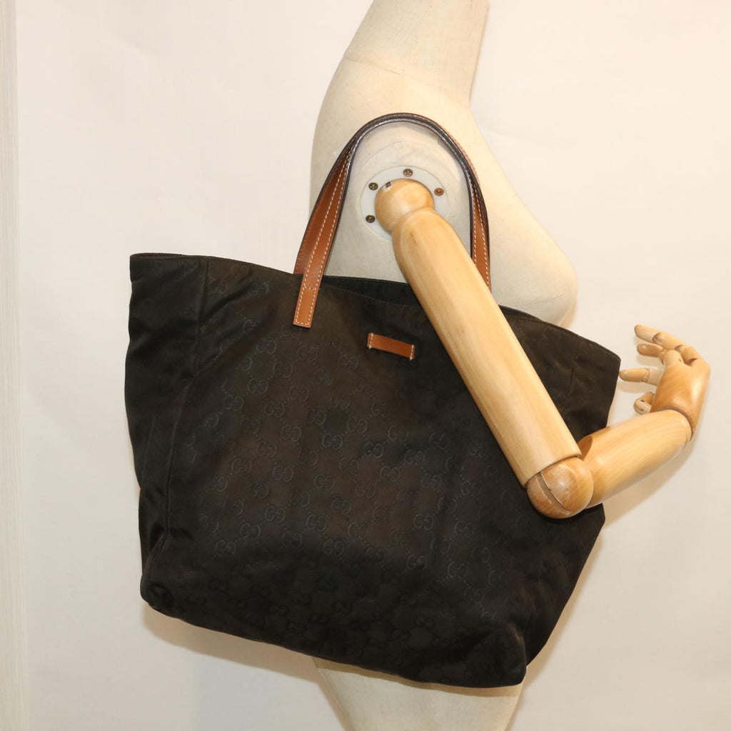 GUCCI GG Canvas Tote Bag Brown 282439 yk8824