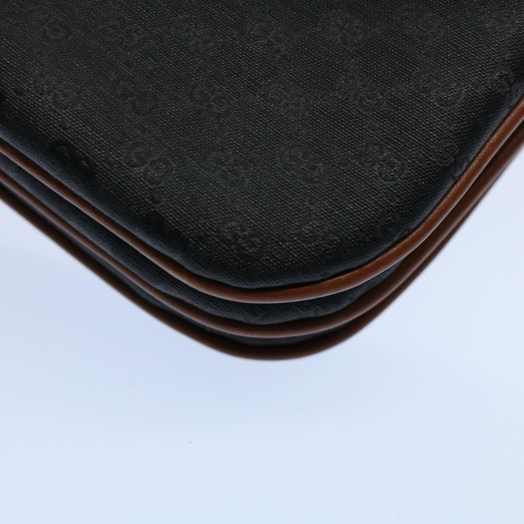 GUCCI Micro GG Canvas Shoulder Bag Black 004.106.0024 yk8830