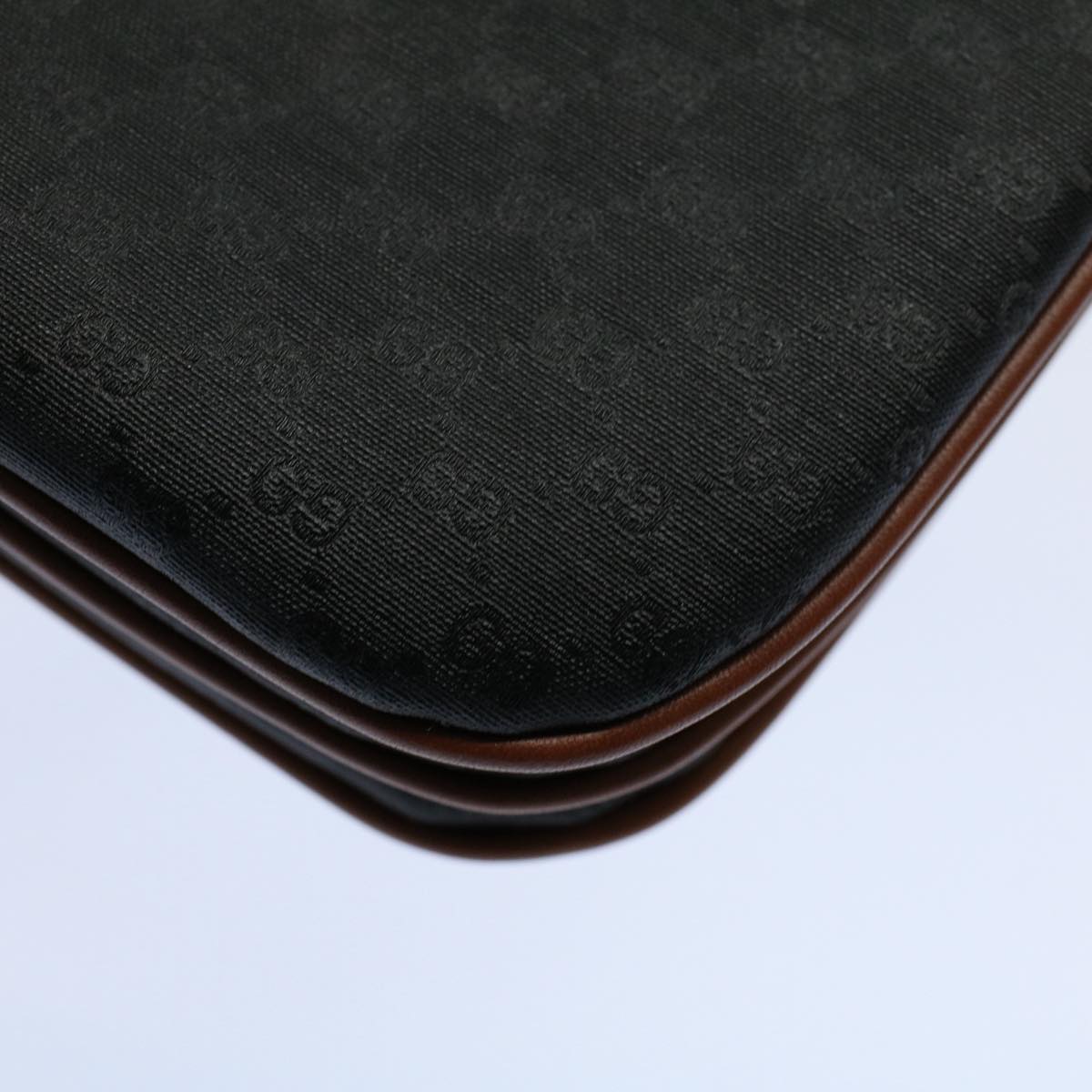GUCCI Micro GG Canvas Shoulder Bag Black 004.106.0024 yk8830