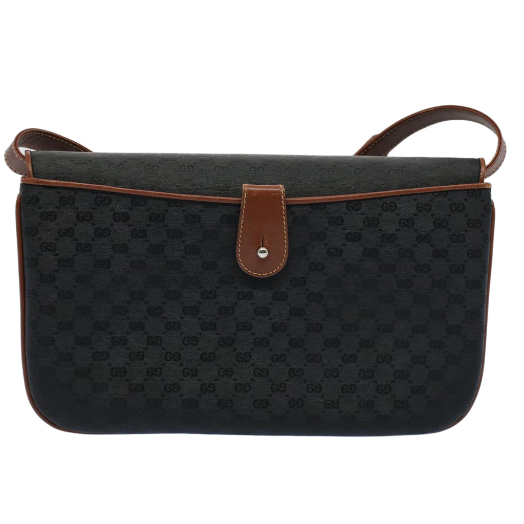 GUCCI Micro GG Canvas Shoulder Bag Black 004.106.0024 yk8830