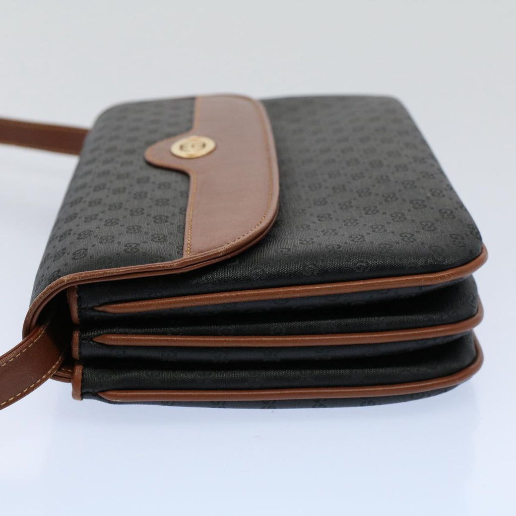 GUCCI Micro GG Canvas Shoulder Bag Black 004.106.0024 yk8830