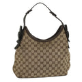 GUCCI GG Canvas Shoulder Bag Beige 107752 yk8859