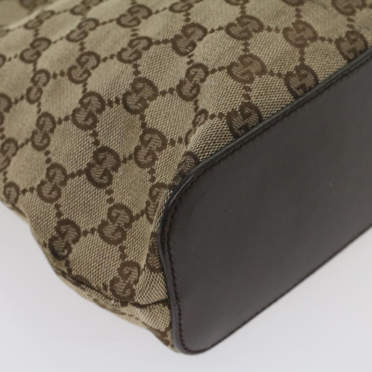 GUCCI GG Canvas Shoulder Bag Beige 107752 yk8859