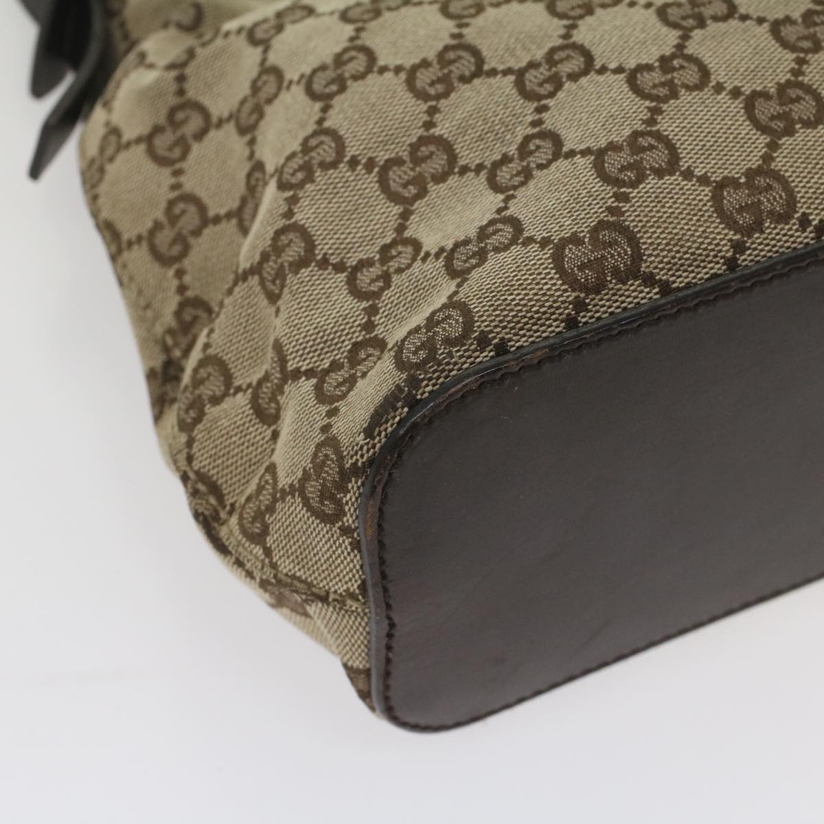 GUCCI GG Canvas Shoulder Bag Beige 107752 yk8859