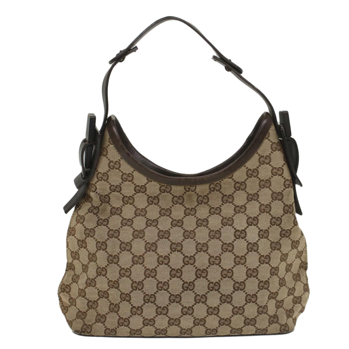 GUCCI GG Canvas Shoulder Bag Beige 107752 yk8859