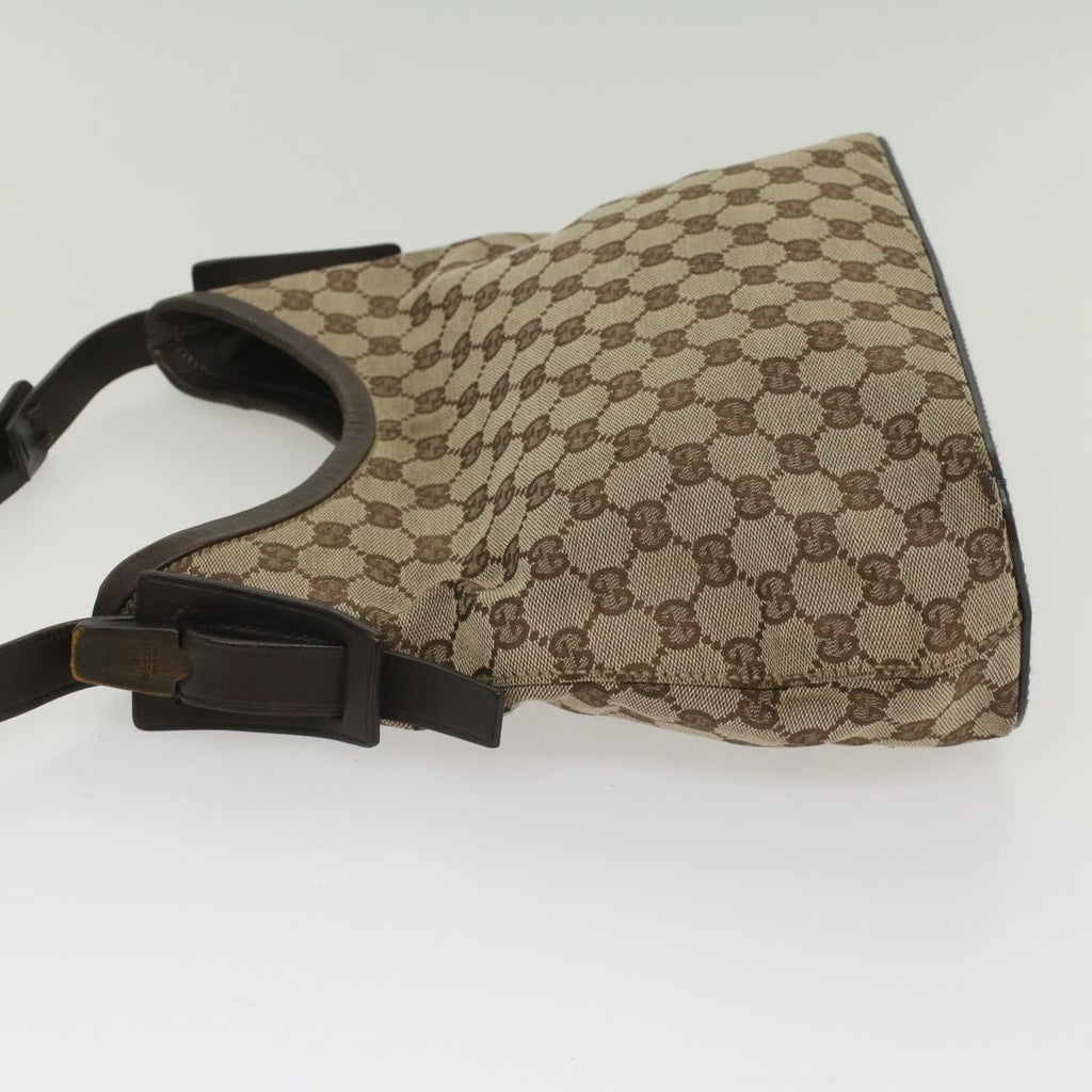 GUCCI GG Canvas Shoulder Bag Beige 107752 yk8859
