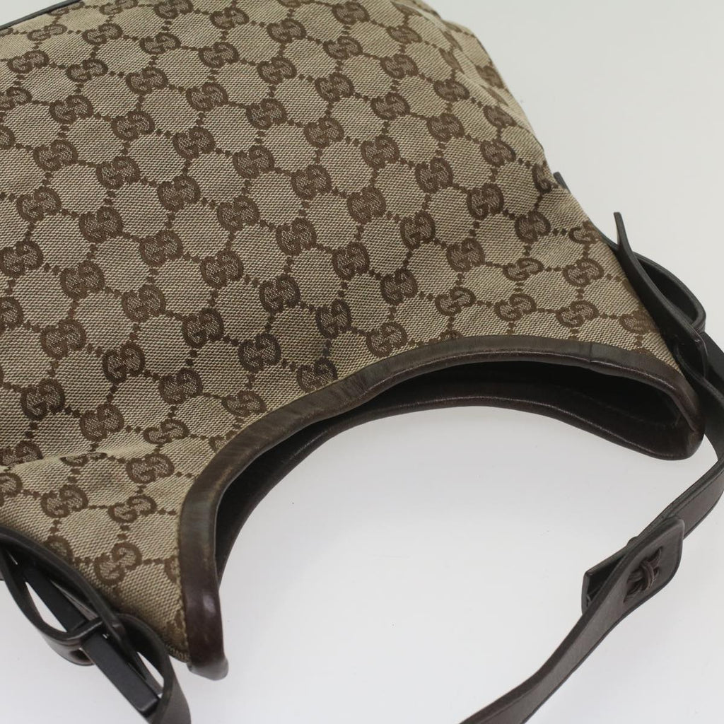 GUCCI GG Canvas Shoulder Bag Beige 107752 yk8859