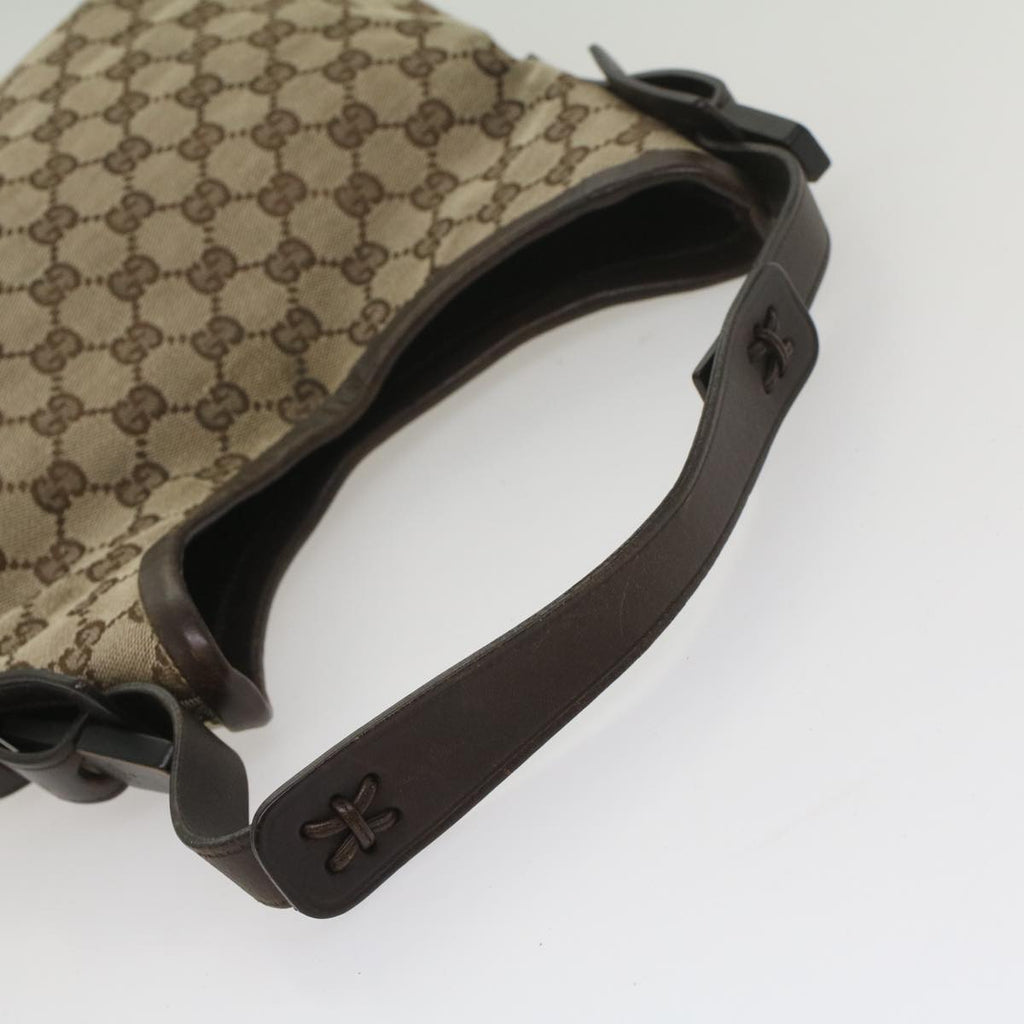 GUCCI GG Canvas Shoulder Bag Beige 107752 yk8859