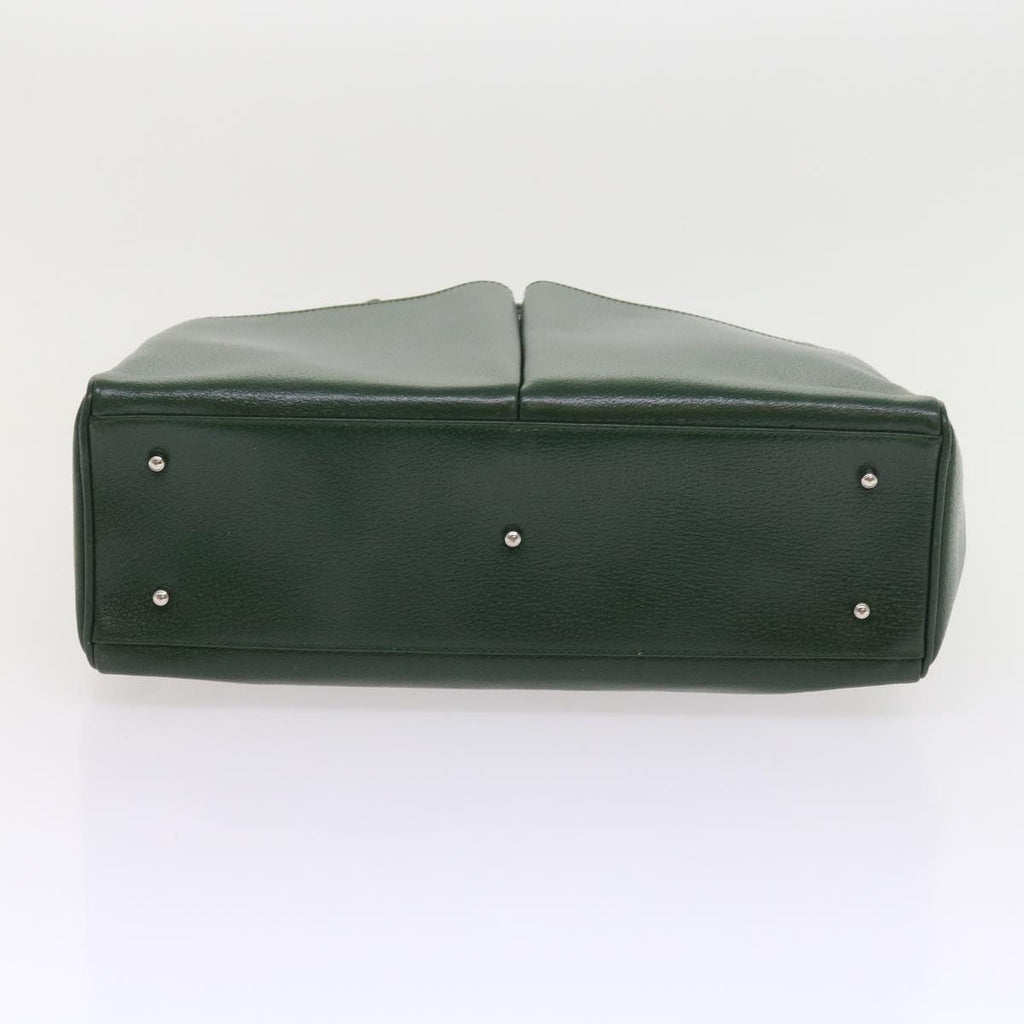 GUCCI Hand Bag Leather Green 002.3754 yk8860