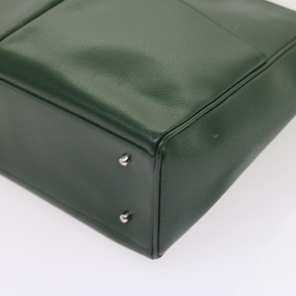 GUCCI Hand Bag Leather Green 002.3754 yk8860