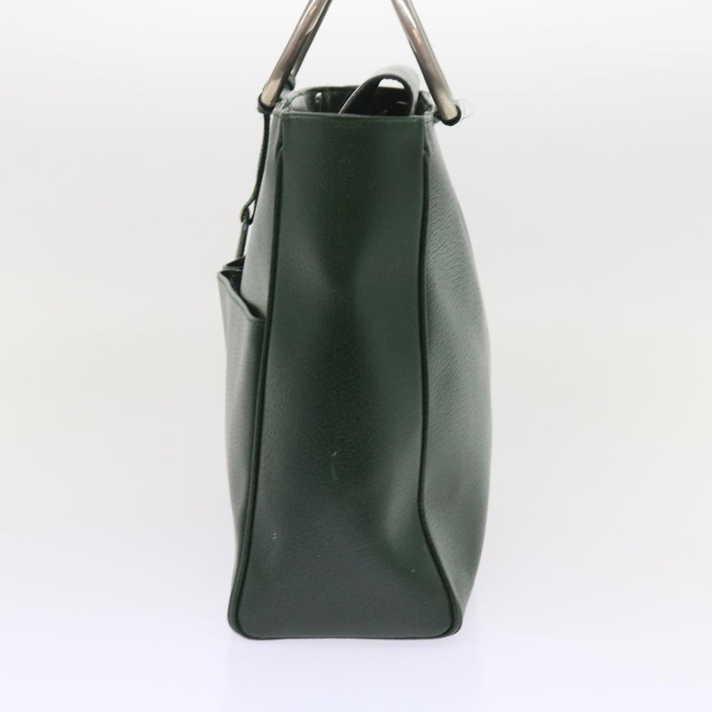 GUCCI Hand Bag Leather Green 002.3754 yk8860