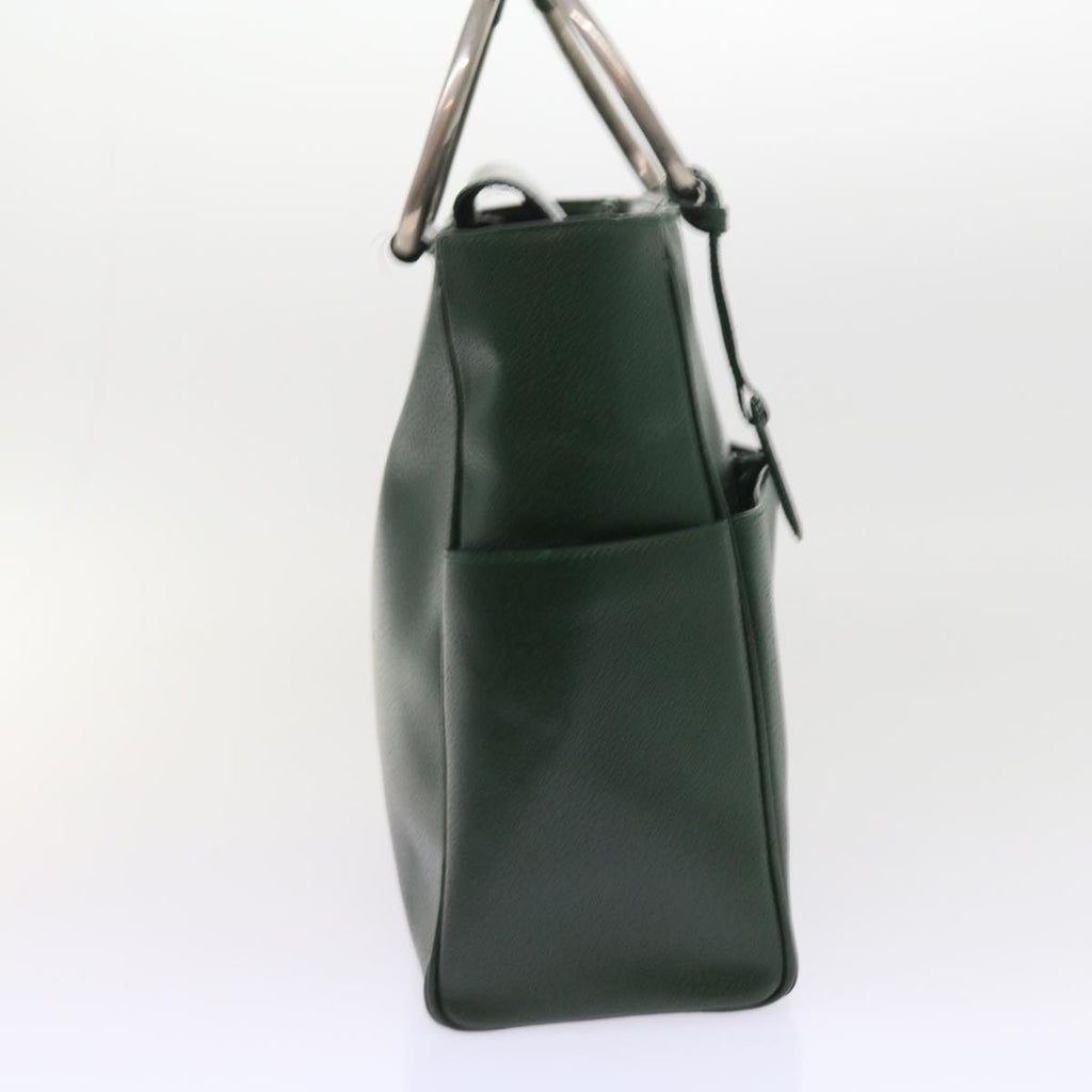 GUCCI Hand Bag Leather Green 002.3754 yk8860