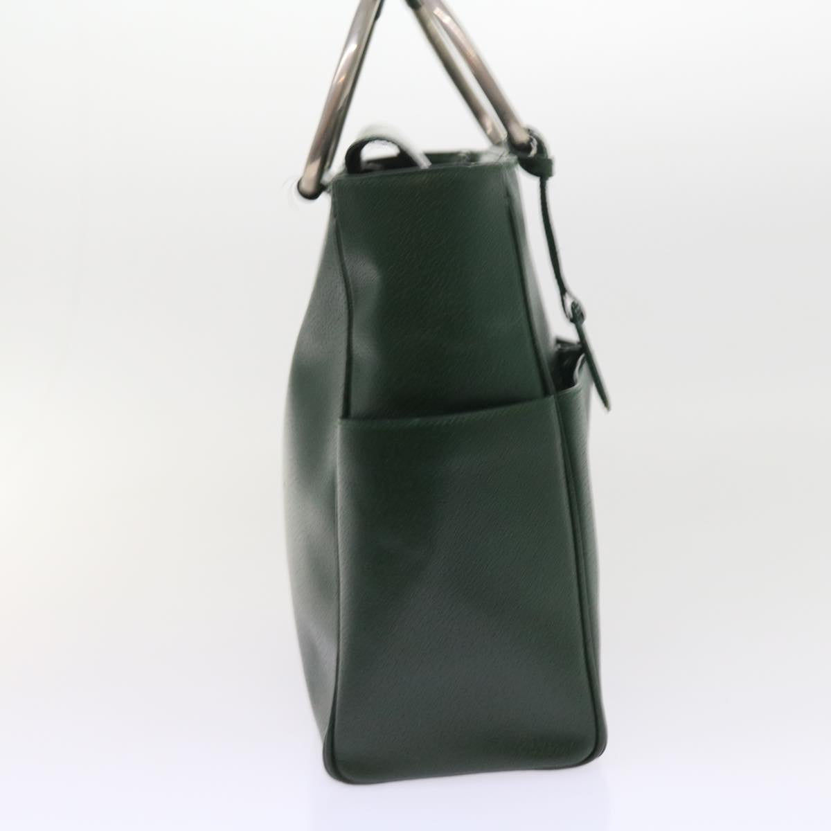 GUCCI Hand Bag Leather Green 002.3754 yk8860